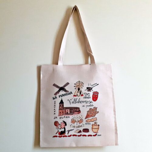 Bolsa tote bag con una ilustración artesanal dedicada a Villahermosa