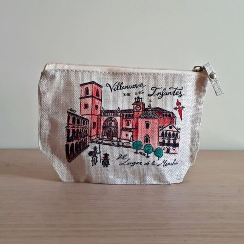 Neceser o portatodo con un diseño artesanal dedicado a Villanueva de los Infantes