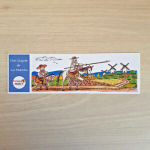 Marcapáginas con un diseño artesanal dedicado a Don Quijote de La Mancha