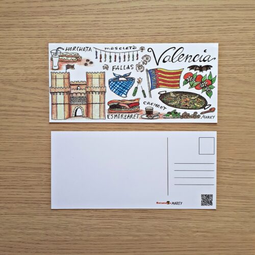 postal grande de Valencia